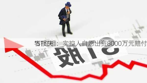 *ST红相：实控人自愿出资8000万元赔付
者损失