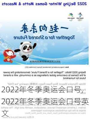 2022年冬季奥运会口号,2022年冬季奥运会口号英文