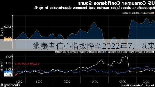 
消费者信心指数降至2022年7月以来
水平