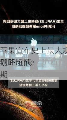 苹果宣布史上最大规模回购计划 iPhone
额略超预期