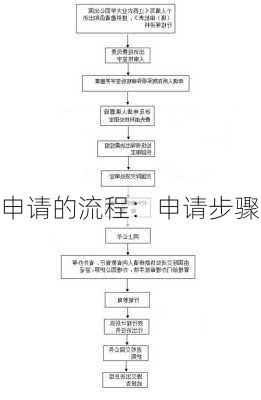 申请的流程：申请步骤