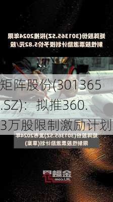 矩阵股份(301365.SZ)：拟推360.3万股限制激励计划