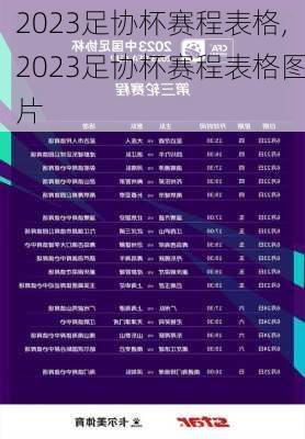 2023足协杯赛程表格,2023足协杯赛程表格图片