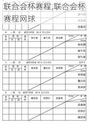 联合会杯赛程,联合会杯赛程网球