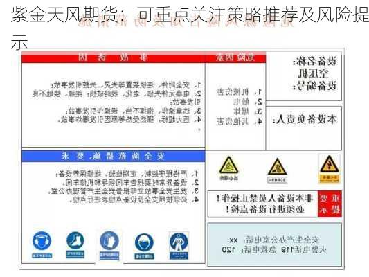 紫金天风期货：可重点关注策略推荐及风险提示