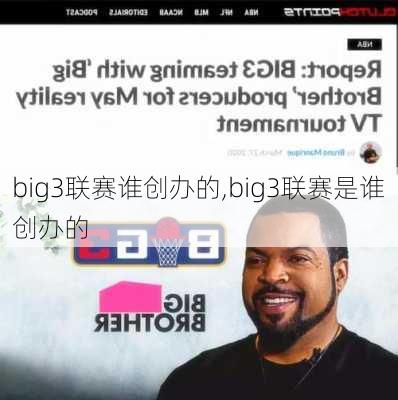 big3联赛谁创办的,big3联赛是谁创办的