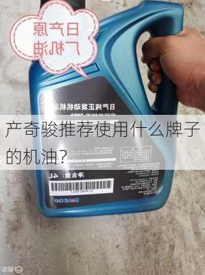 
产奇骏推荐使用什么牌子的机油？