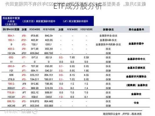 ETF成分股分析