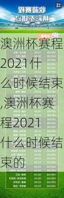 澳洲杯赛程2021什么时候结束,澳洲杯赛程2021什么时候结束的