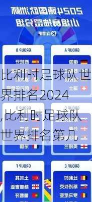 比利时足球队世界排名2024,比利时足球队世界排名第几