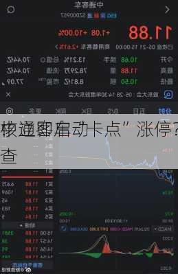 中通客车“卡点”涨停？
：立即启动
核查