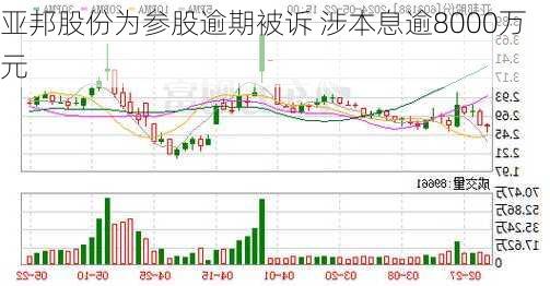 亚邦股份为参股逾期被诉 涉本息逾8000万元