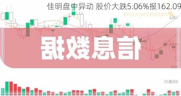 佳明盘中异动 股价大跌5.06%报162.09
