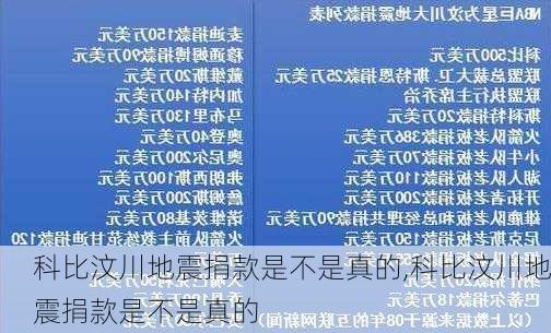 科比汶川地震捐款是不是真的,科比汶川地震捐款是不是真的