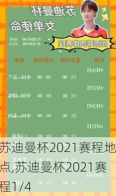 苏迪曼杯2021赛程地点,苏迪曼杯2021赛程1/4