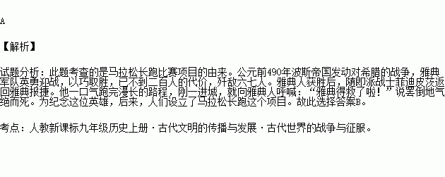 奥运会马拉松起源与什么有关,奥运会马拉松起源与什么有关联