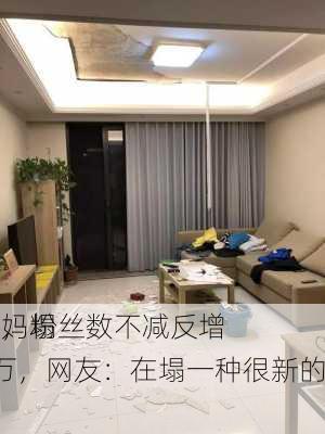 王妈塌
件，粉丝数不减反增6万，网友：在塌一种很新的房