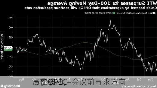 油价波动，
员在OPEC+会议前寻求方向