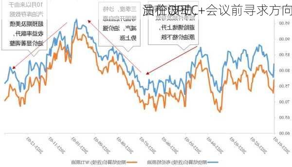 油价波动，
员在OPEC+会议前寻求方向