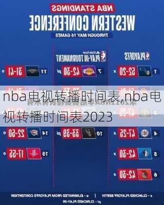 nba电视转播时间表,nba电视转播时间表2023