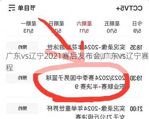 广东vs辽宁2021赛后发布会,广东vs辽宁赛程