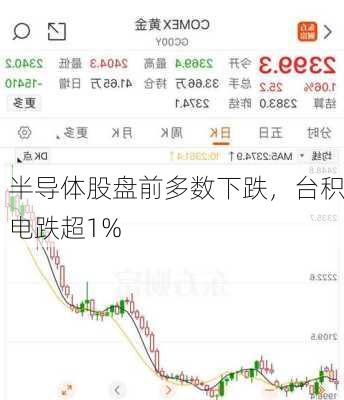 
半导体股盘前多数下跌，台积电跌超1%