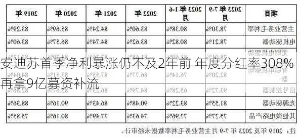 安迪苏首季净利暴涨仍不及2年前 年度分红率308%再拿9亿募资补流