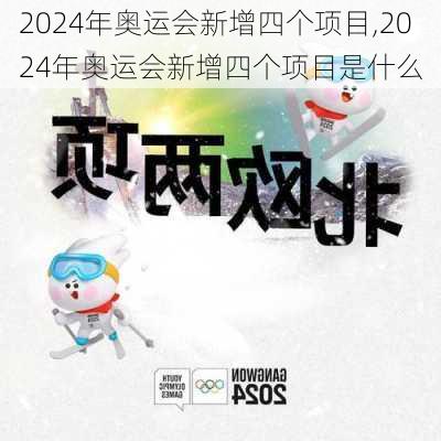 2024年奥运会新增四个项目,2024年奥运会新增四个项目是什么