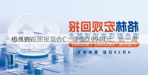 格林宏观回报混合C：净值0.9944元，近一周
-0.53%