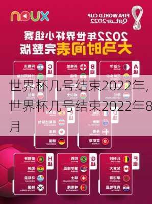 世界杯几号结束2022年,世界杯几号结束2022年8月