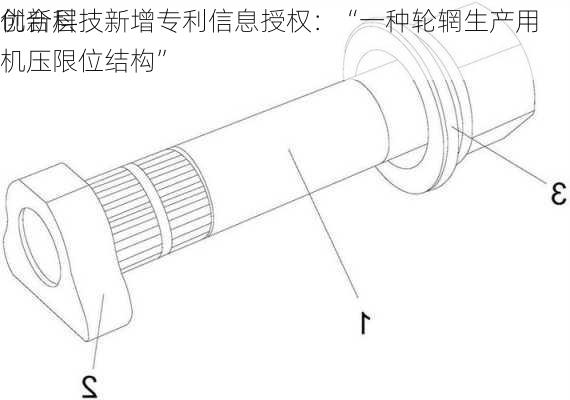 
创新层
优合科技新增专利信息授权：“一种轮辋生产用机压限位结构”