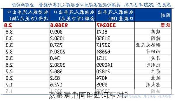 欧盟对中国电动汽车
，影响几何？如何应对？