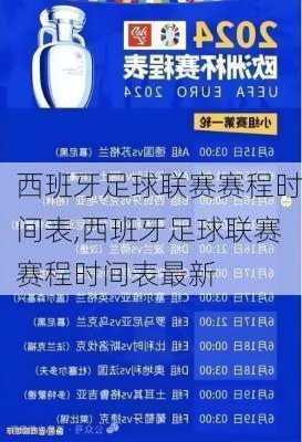 西班牙足球联赛赛程时间表,西班牙足球联赛赛程时间表最新