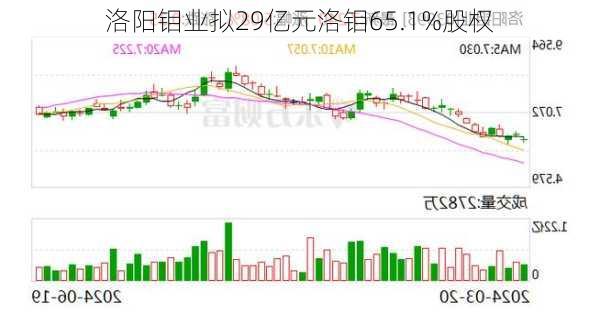 洛阳钼业拟29亿元洛钼65.1%股权