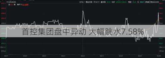 首控集团盘中异动 大幅跳水7.58%