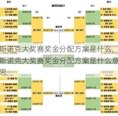 斯诺克大奖赛奖金分配方案是什么,斯诺克大奖赛奖金分配方案是什么意思