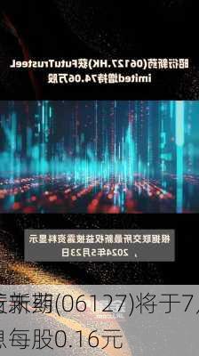 昭衍新药(06127)将于7月31
派发末期股息每股0.16元