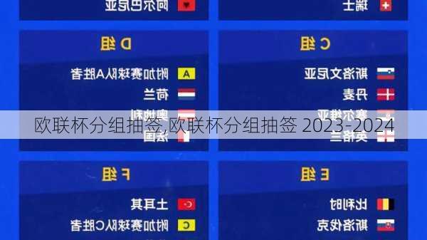 欧联杯分组抽签,欧联杯分组抽签 2023-2024