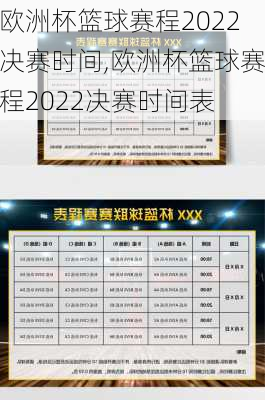 欧洲杯篮球赛程2022决赛时间,欧洲杯篮球赛程2022决赛时间表