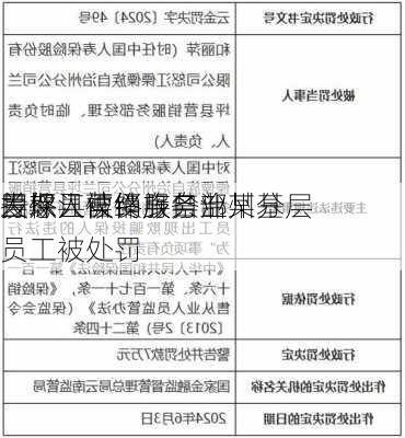 因欺
投保人被终身禁业 
寿怒江傈僳族自治州分
兰坪县营销服务部某基层员工被处罚