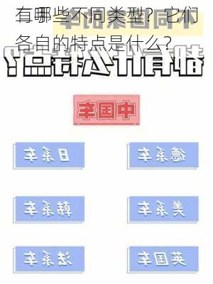 二手
有哪些不同类型？它们各自的特点是什么？