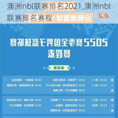 澳洲nbl联赛排名2021,澳洲nbl联赛排名赛程