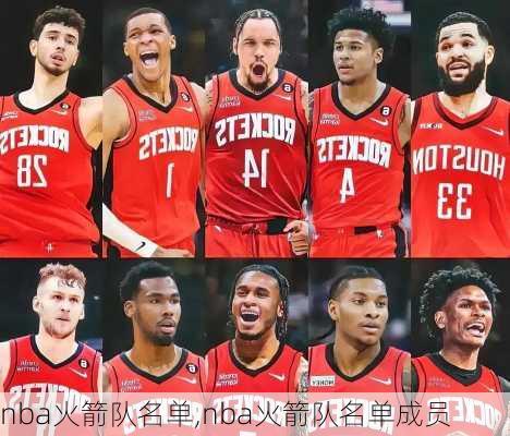 nba火箭队名单,nba火箭队名单成员