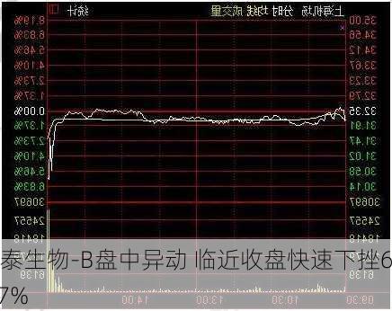 永泰生物-B盘中异动 临近收盘快速下挫6.77%