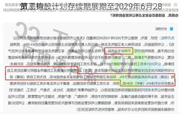 ST易购：
第
员工持股计划存续期展期至2029年6月28
