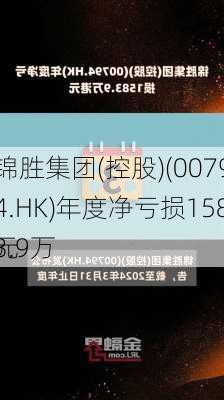 锦胜集团(控股)(00794.HK)年度净亏损1583.9万
元