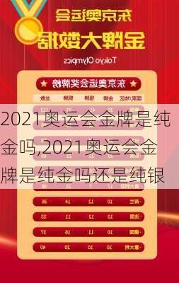 2021奥运会金牌是纯金吗,2021奥运会金牌是纯金吗还是纯银