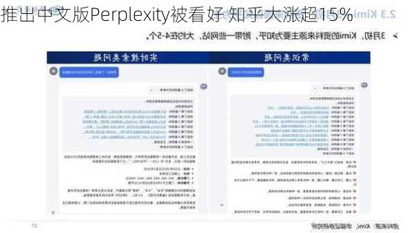 推出中文版Perplexity被看好 知乎大涨超15%