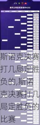 斯诺克决赛打几局定胜负的,斯诺克决赛打几局定胜负的比赛