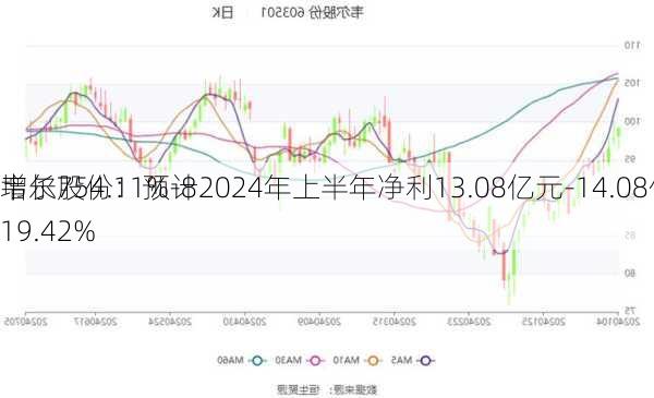 韦尔股份：预计2024年上半年净利13.08亿元-14.08亿元 同
增长754.11%-819.42%